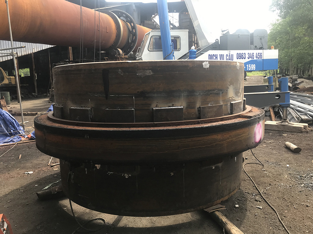 Design, processing, manufacturing, and installation of rotary kiln body