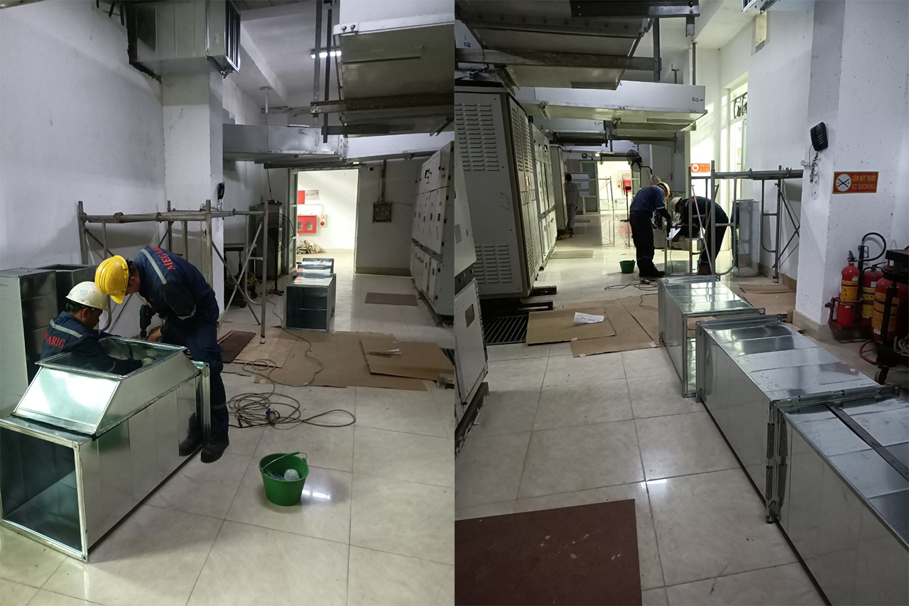 Fabrication, installing and renovating ventilation system 11kV