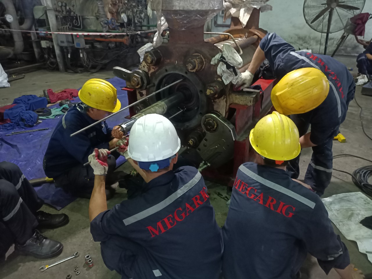 Repair and maintenance of Feed pumps, fans